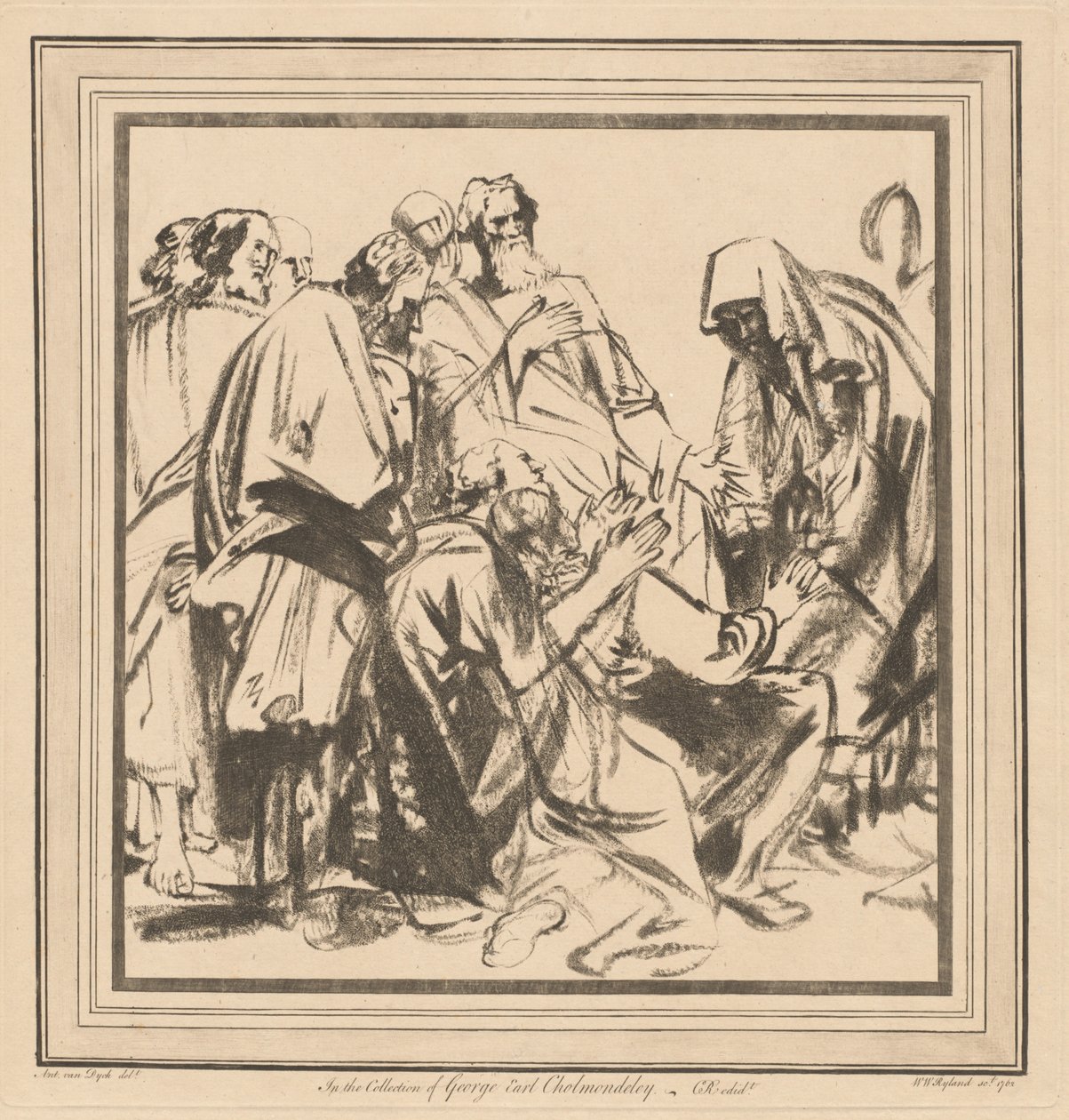 Jacob Persuaded to Send Benjamin with His Brethren into Egypt by after Sir Anthony van Dyck William Wynne Ryland