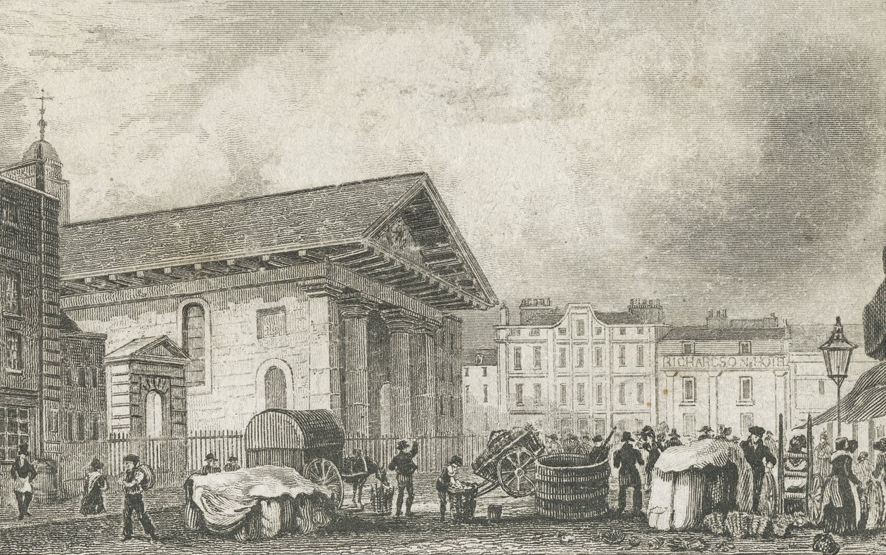 St Pauls Covent Garden by Thomas Hosmer after Shepherd