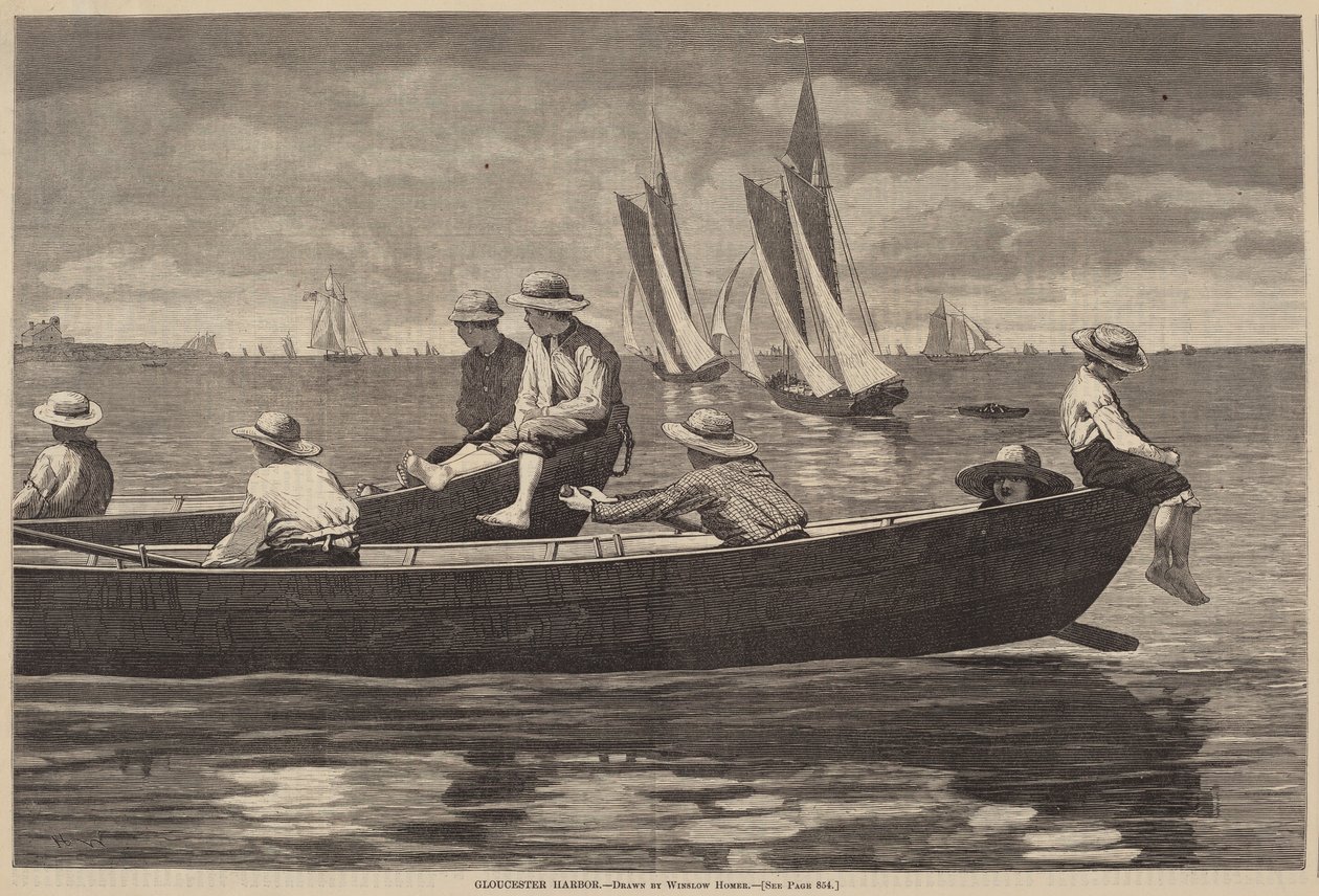 Gloucester Harbor by after Winslow Homer