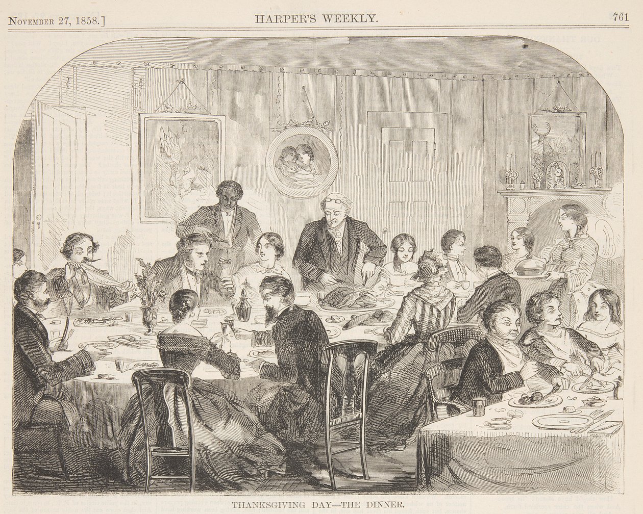 Thanksgiving Day – The Dinner by after Winslow Homer