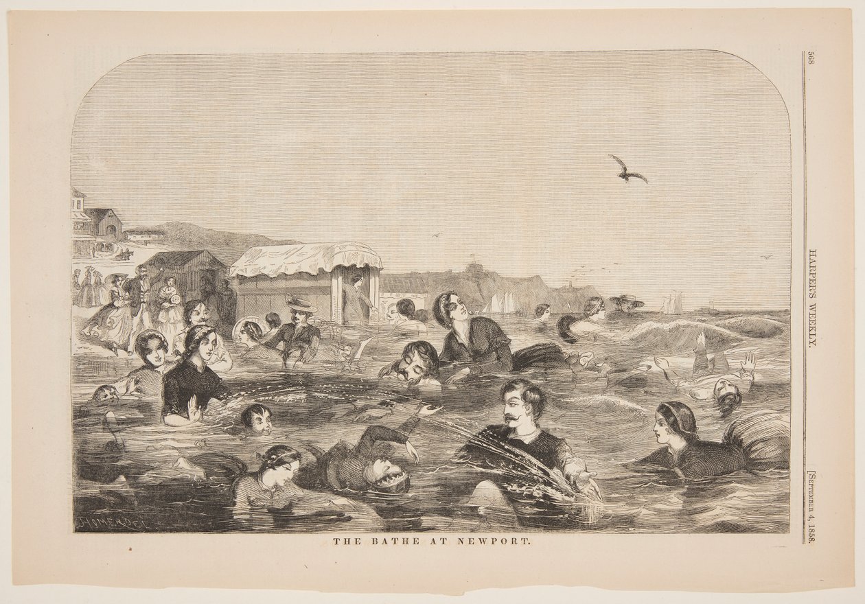 The Bath at Newport by Winslow Homer