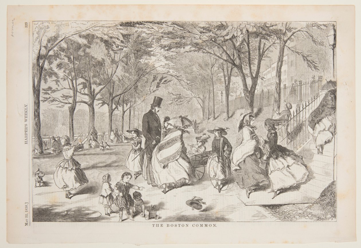 The Boston Common by after Winslow Homer