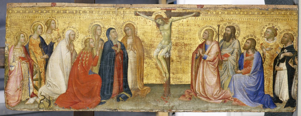 Christ on the Cross with Mary Magdalene and Other Saints by also Manfredi de Battilori Bartolo di Fredi