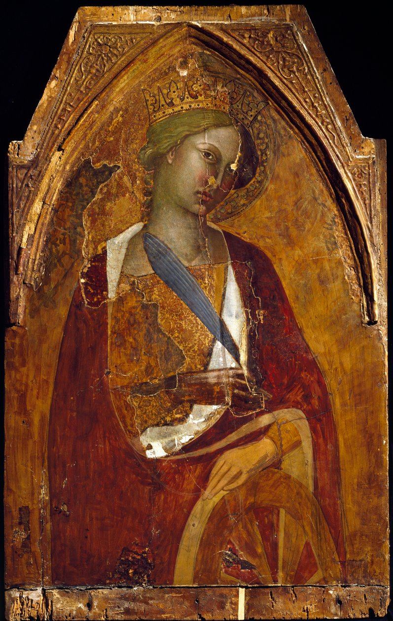 Saint Catherine of Alexandria by also Manfredi de Battilori Bartolo di Fredi