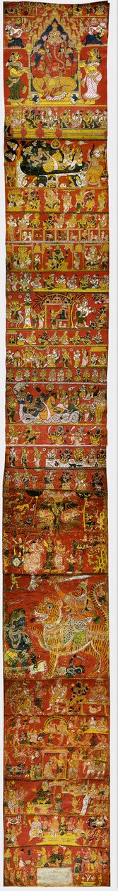 A Narrative Scroll from Andhra Pradesh by anonymous 