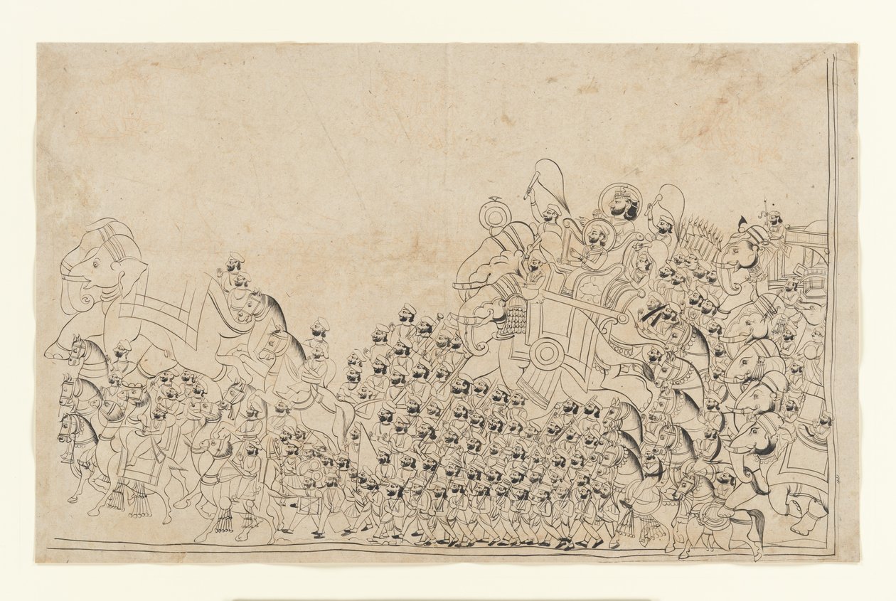 A Ruler in Procession by anonymous 