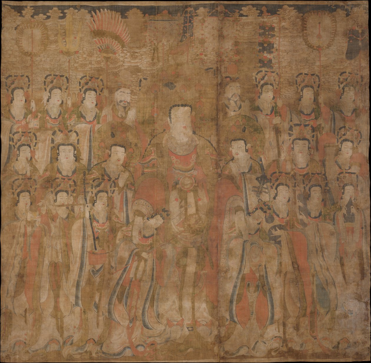 Brahma with Attendants and Musicians by anonymous 