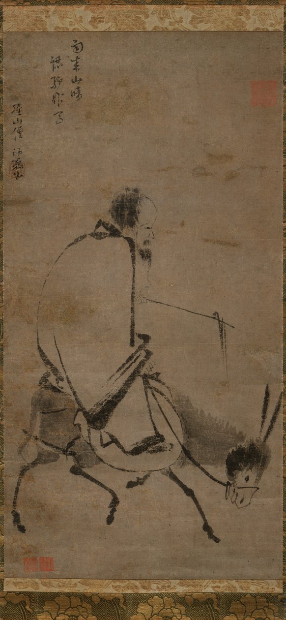 Chan Master Riding a Mule by anonymous 
