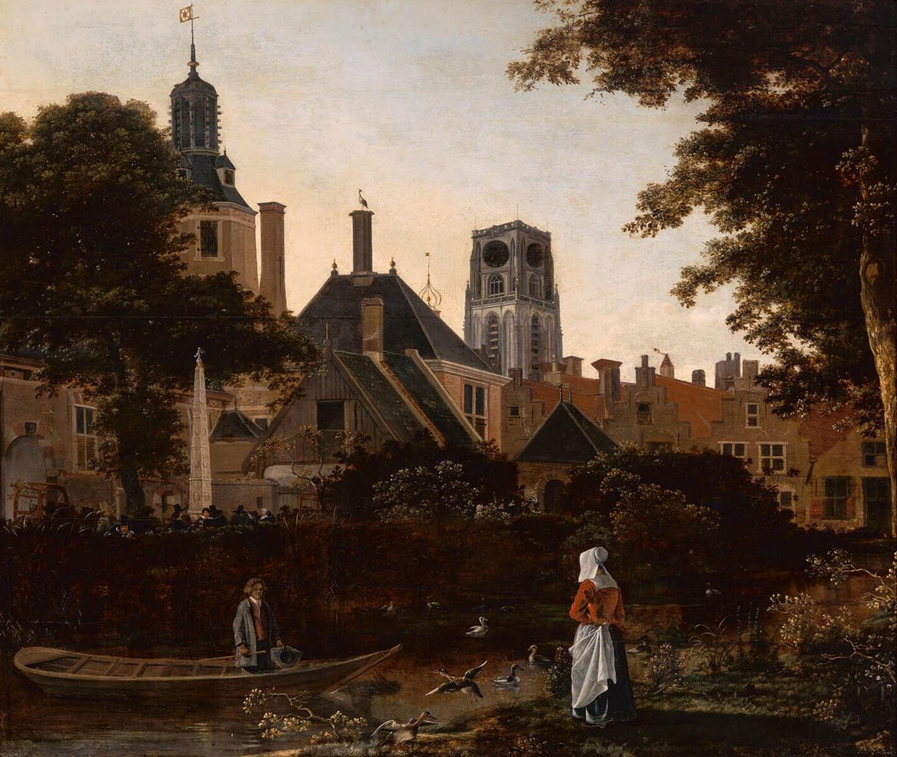 View of Rotterdam, with the Tower of the St. Laurenskerk by anonymous 