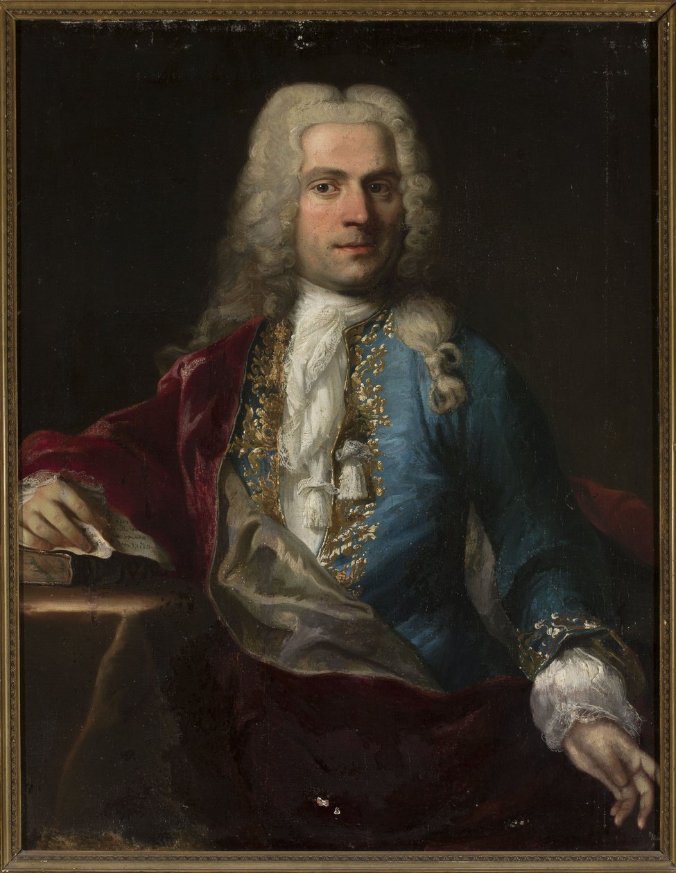 Portrait of a Man in a Wig with a Letter by anonymous 