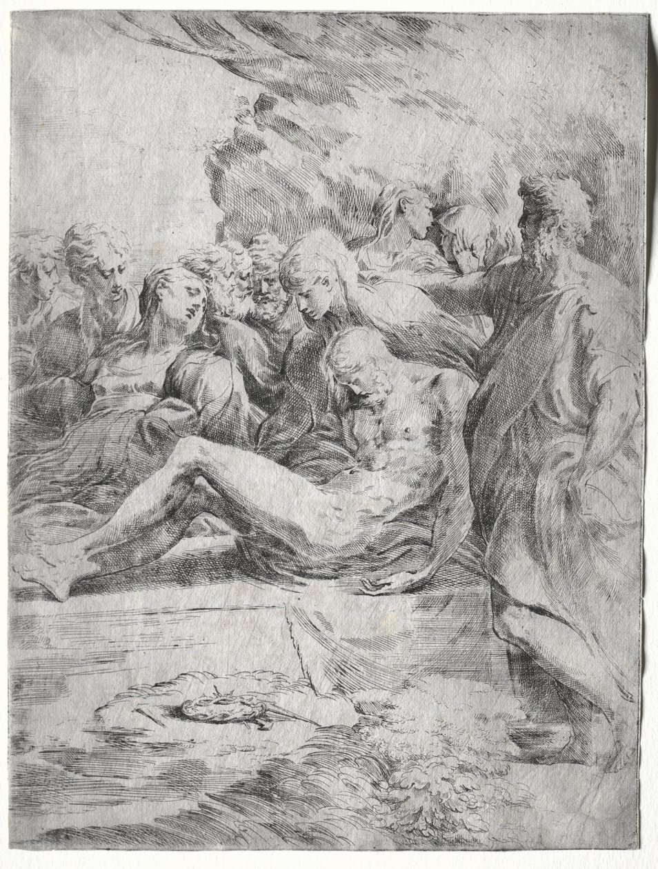 The Entombment by attributed to Asteas