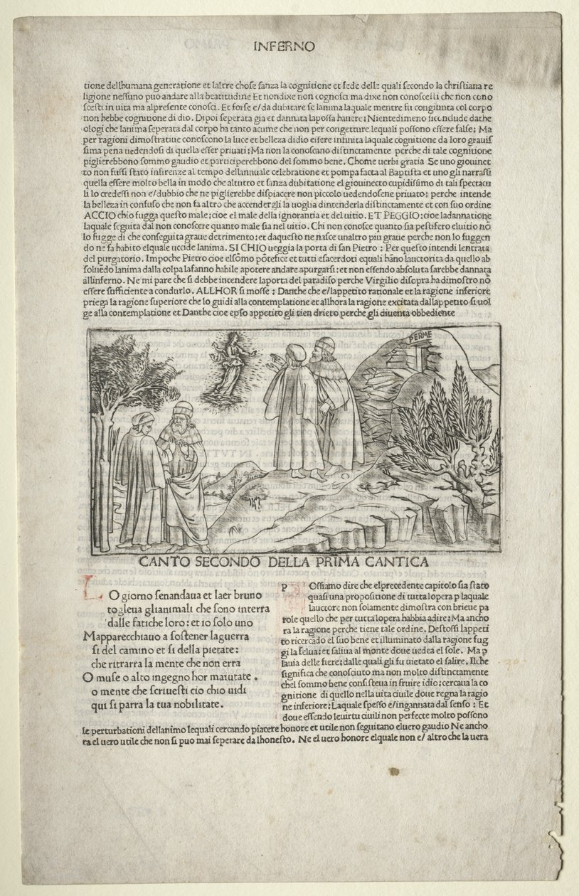 Dante and Virgil with the Vision of Beatrice by attributed to Baccio Baldini (Italian, c. 1436 1487)