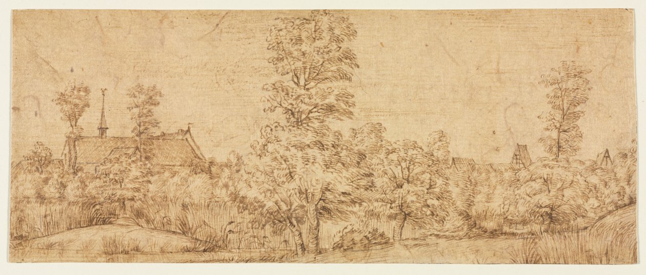 Trees before a Village by attributed to Jan Lievens