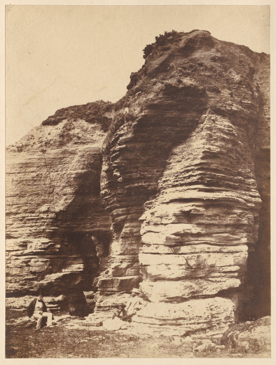 Rocks at Livermead near Torquay (England) by attributed to John Dillwyn Llewelyn
