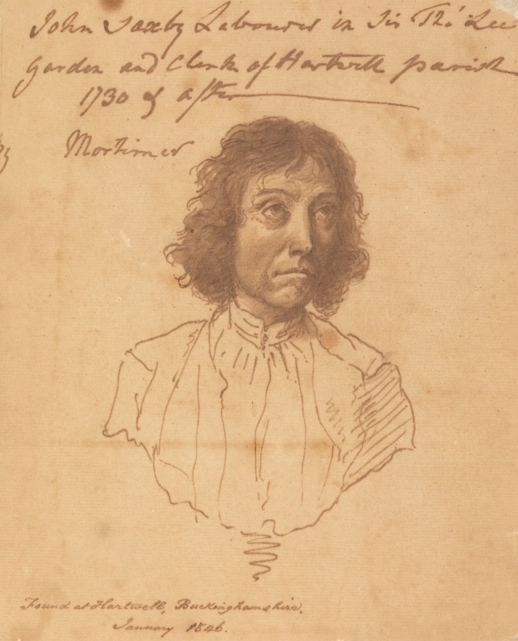 Portrait of John Saxby by attributed to John Hamilton Mortimer
