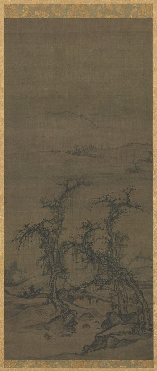 Carrying a Qin on a Visit by attributed to Luo Zhichuan