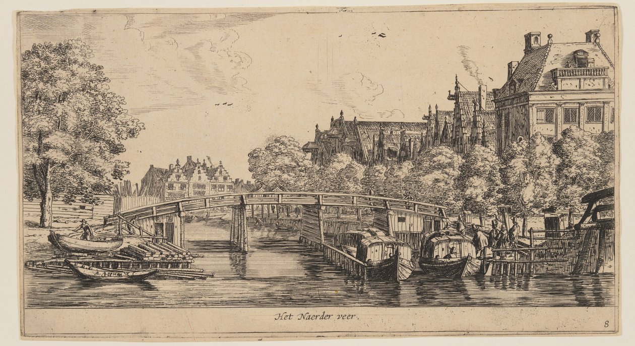 The Naeder Ferry, from Views of Amsterdam by called Zeeman Reinier Nooms