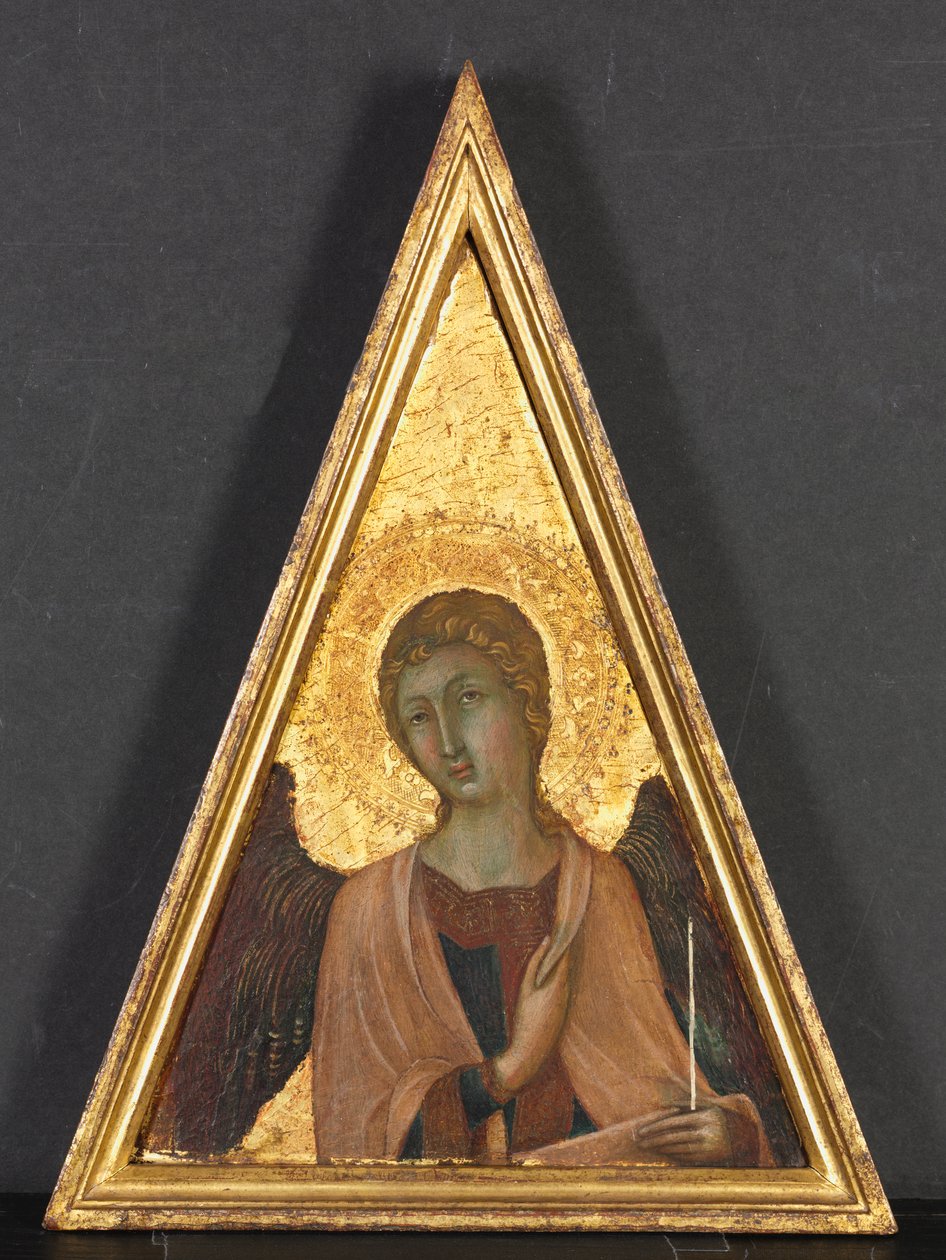 Pinnacle with Angel by circle of Niccolò di Segna