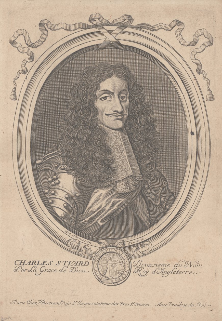 Charles II, King of England by Nicolas II de Larmessin