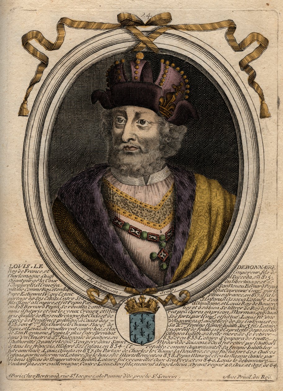 Portrait of Louis I the Pious or 