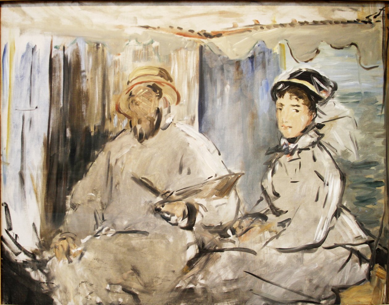 Monet in His Studio by Édouard Manet