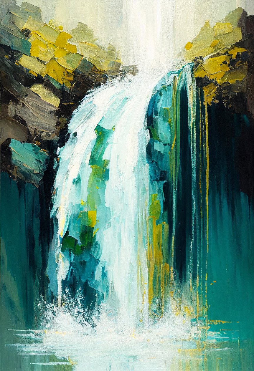 Abstract sales nature painting