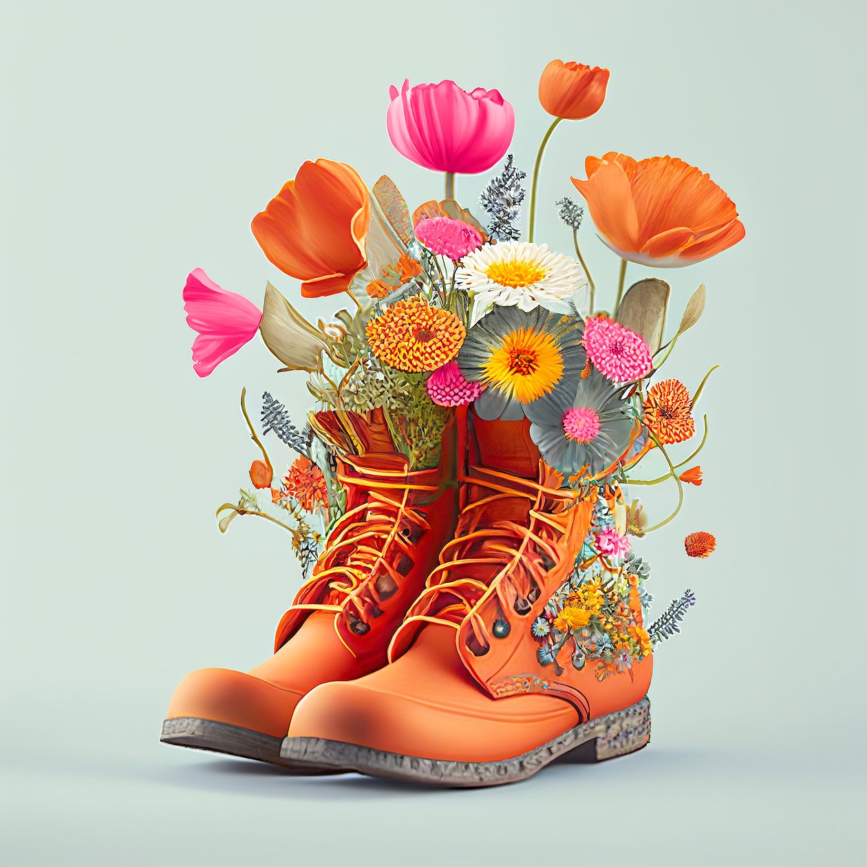 Painting flowers on shoes clearance