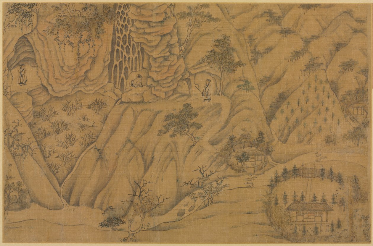 Dwelling in the Longmian ("Sleeping Dragon") Mountains by follower of Li Gonglin