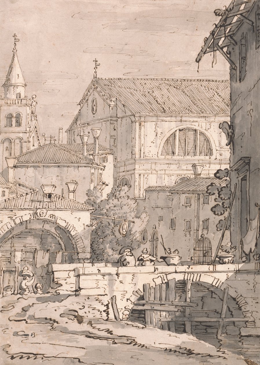 Venetian Fantasy by imitator of Canaletto