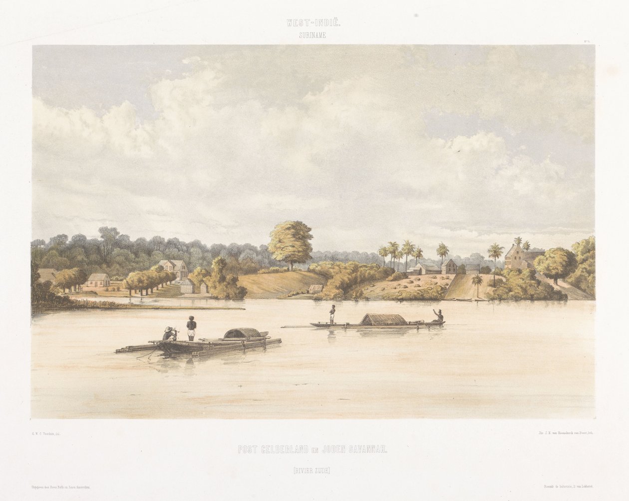 View of Post Gelderland and Jewish Savannah by jonkheer Jacob Eduard van Heemskerck