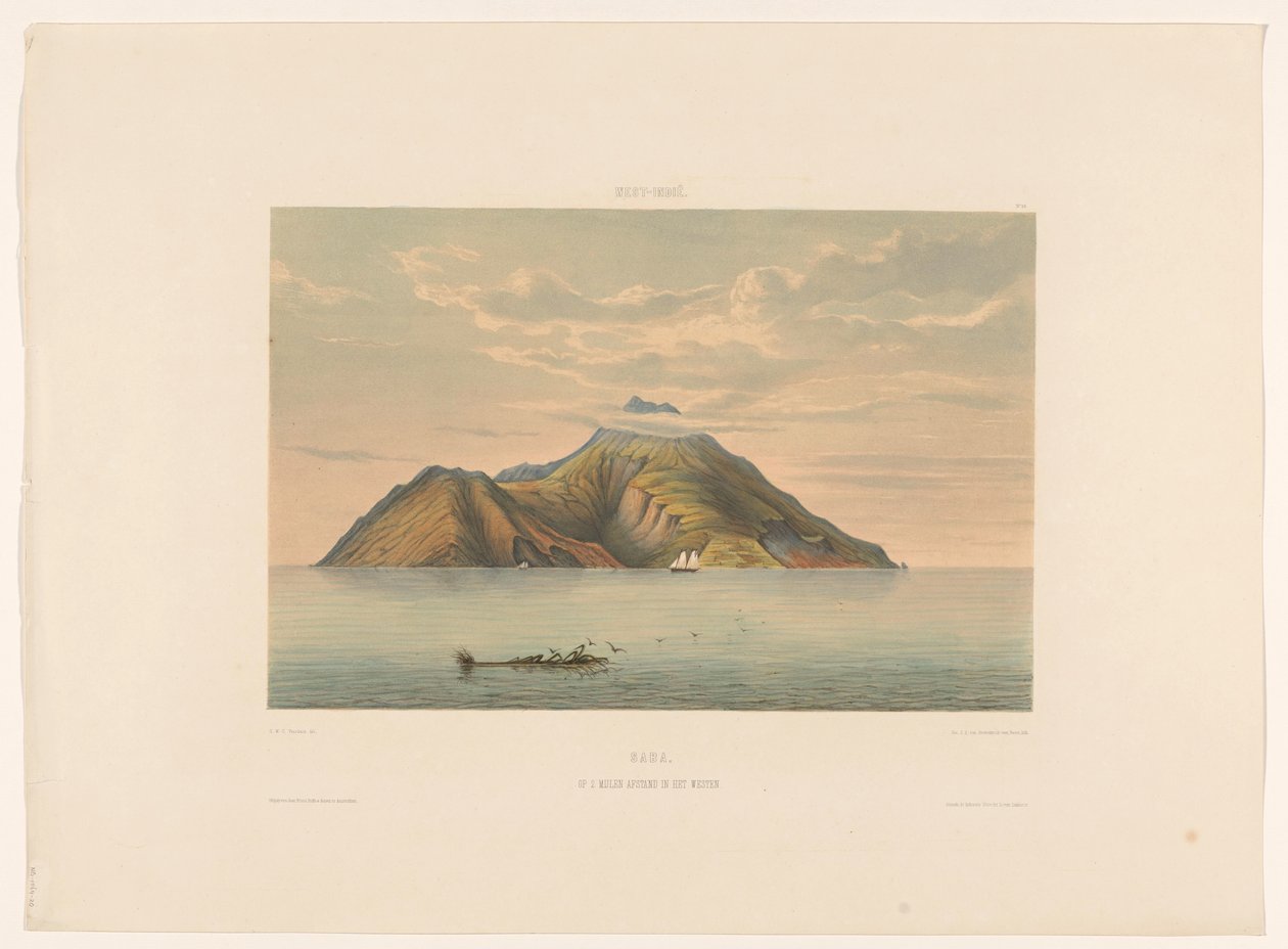 Saba (2 Miles West) by jonkheer Jacob Eduard van Heemskerck