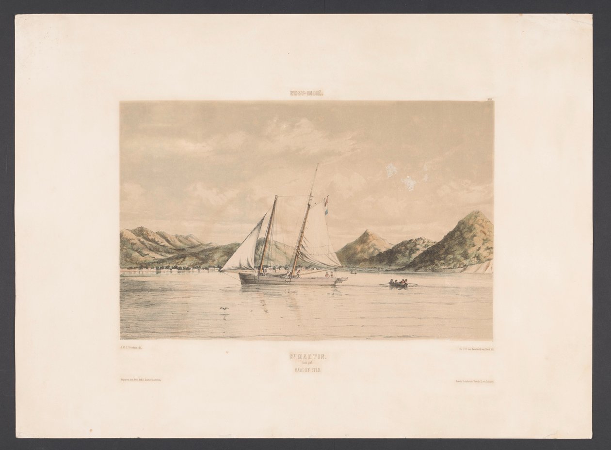 Saint Martin (Bay and City) (West Indies) by jonkheer Jacob Eduard van Heemskerck