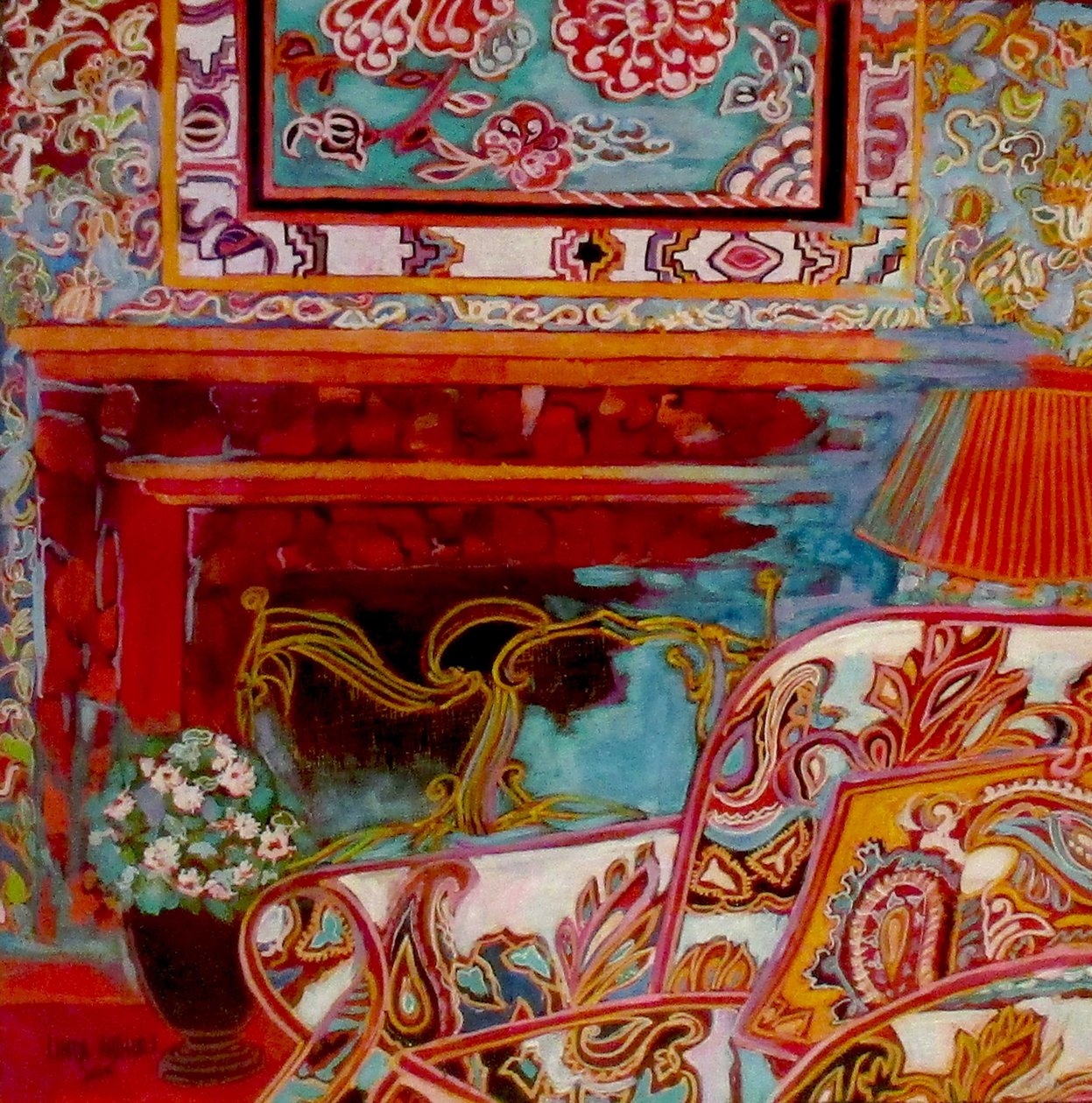 Fireplace by linda arthurs