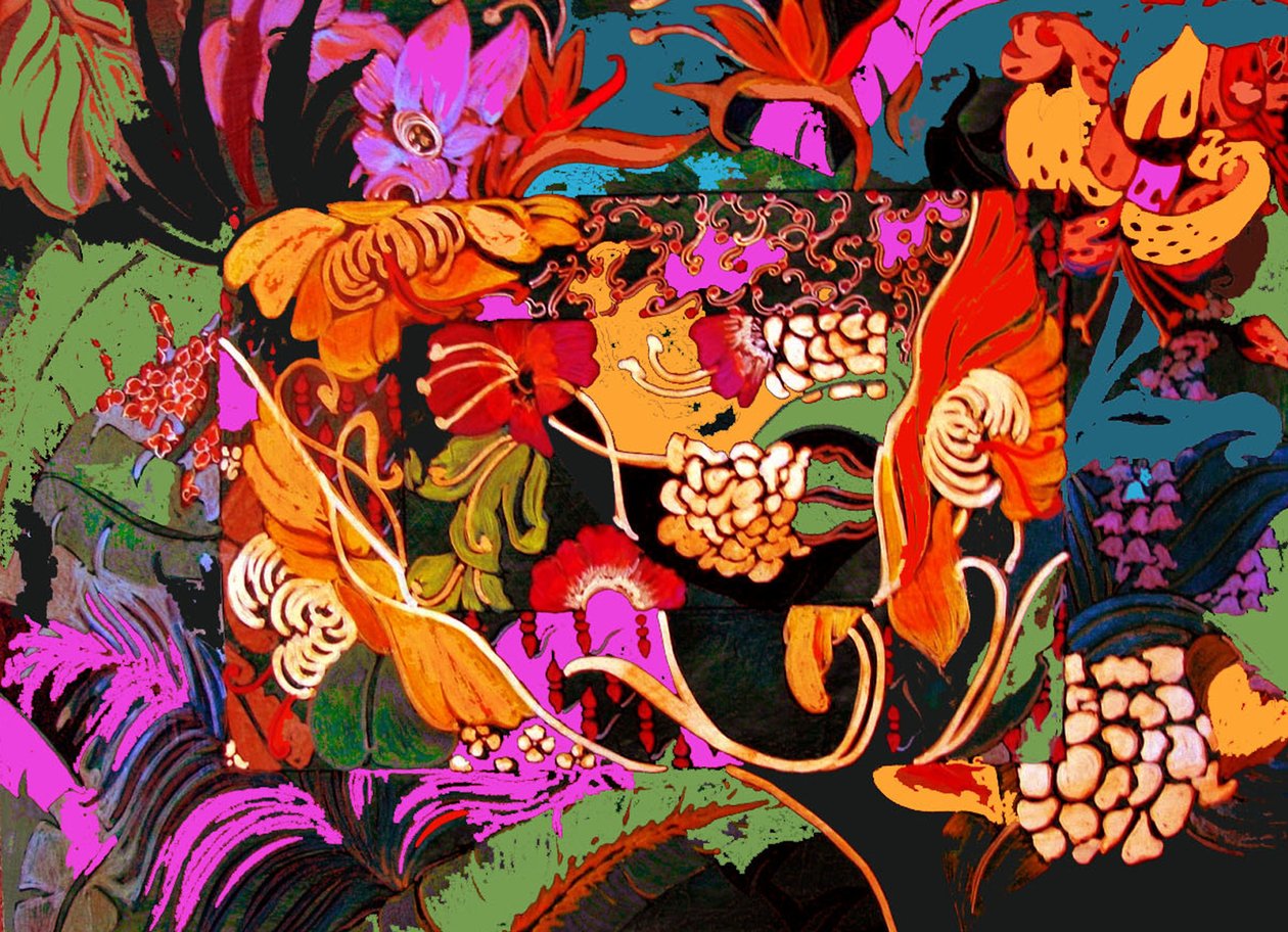 Floral Collage by linda arthurs