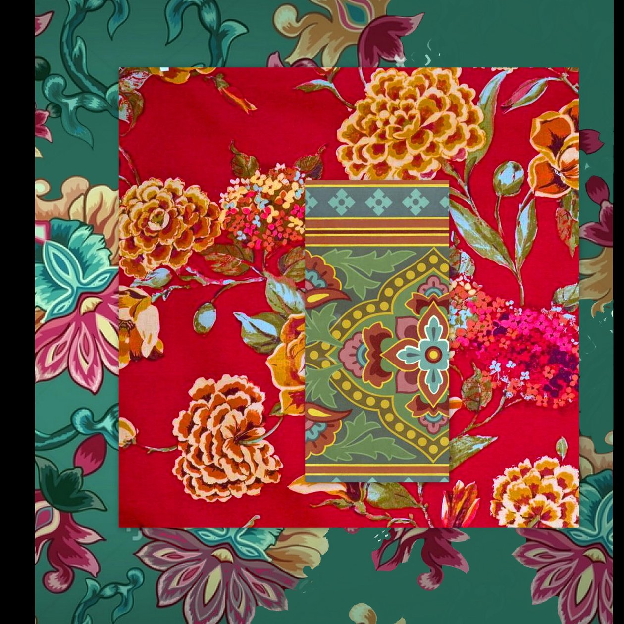 Mixed Floral Collage by linda arthurs
