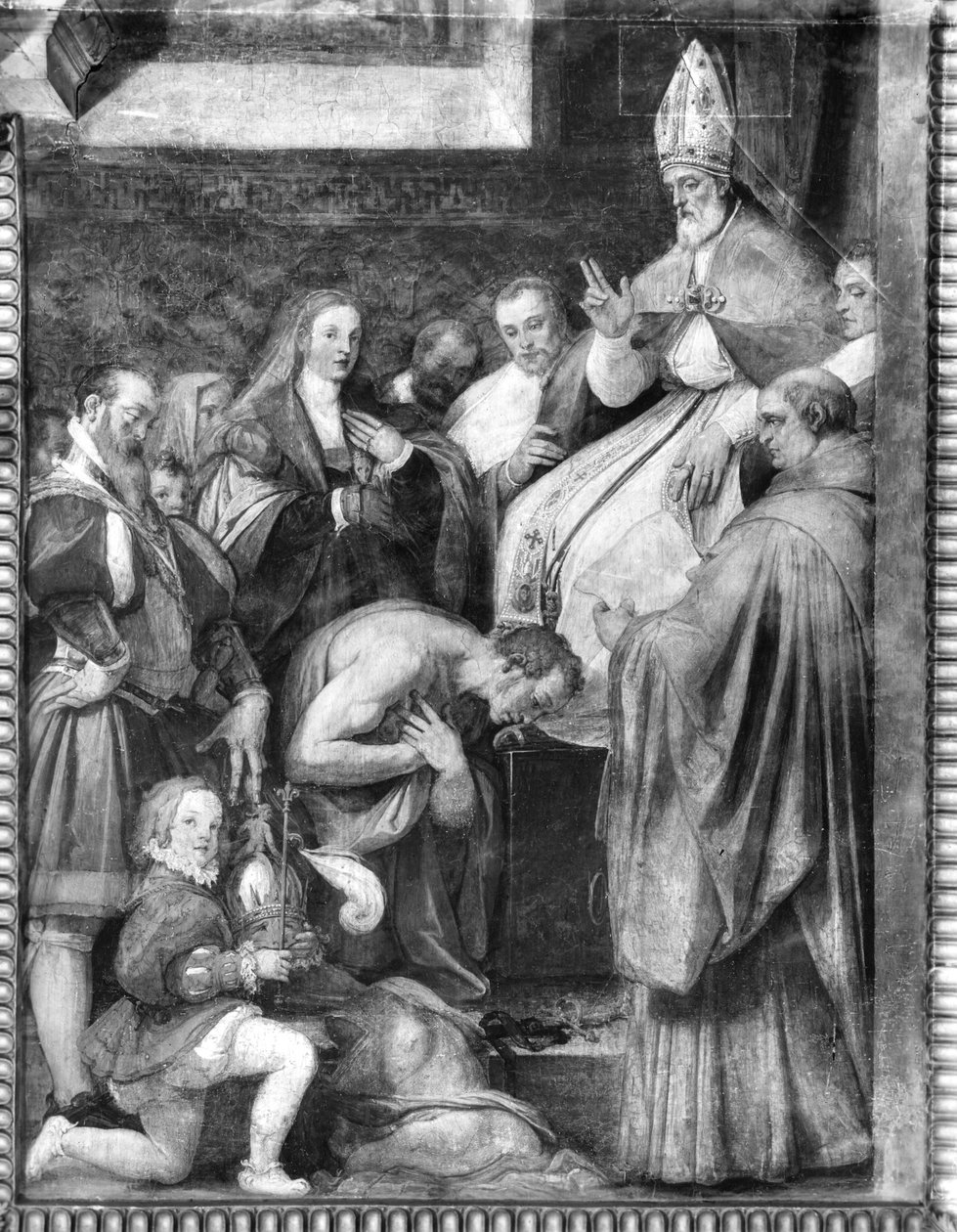 Pope Gregory VII absolving Emperor Henry IV by Federico Zuccari or Zuccaro