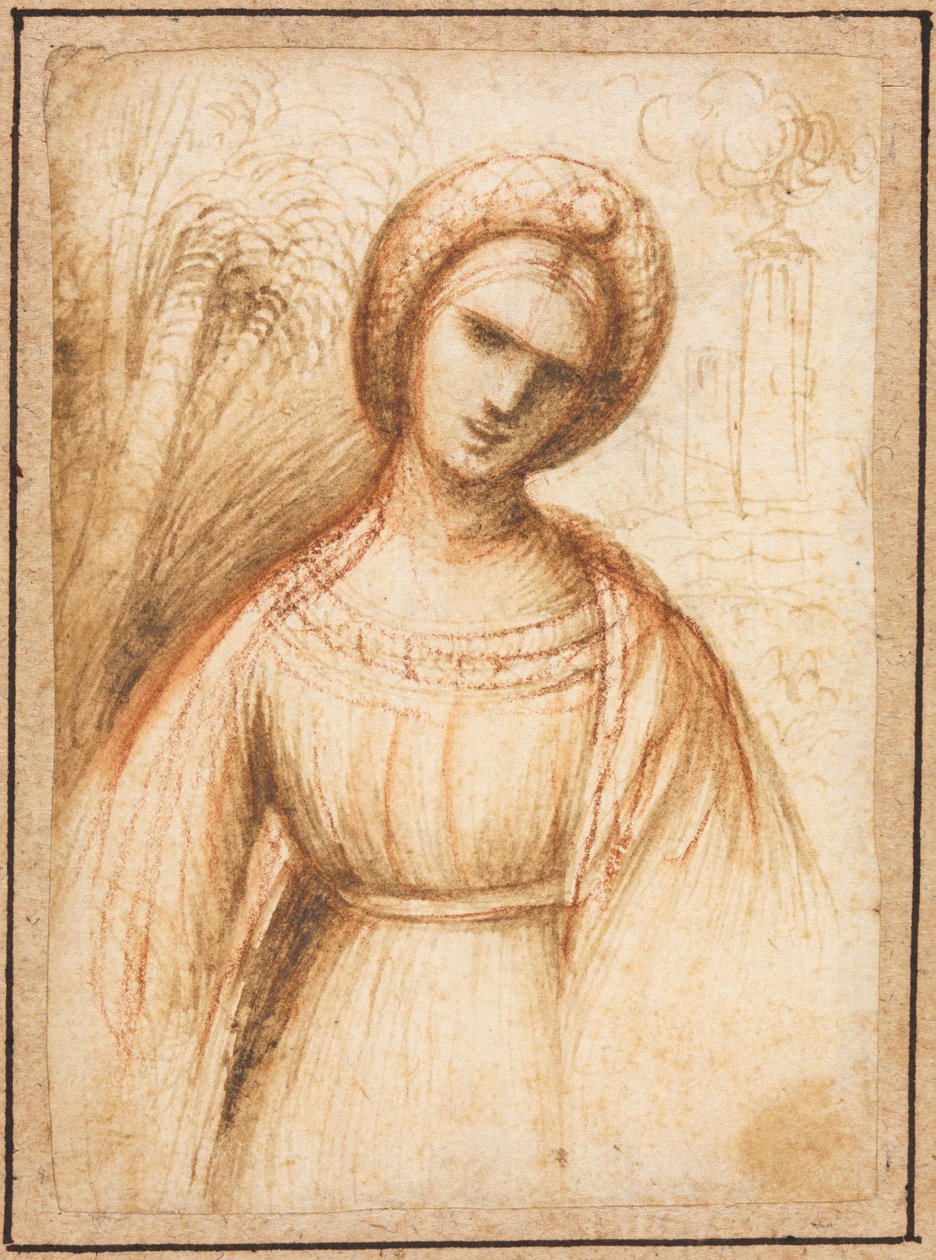 Lady in a Landscape by possibly by Dosso Dossi