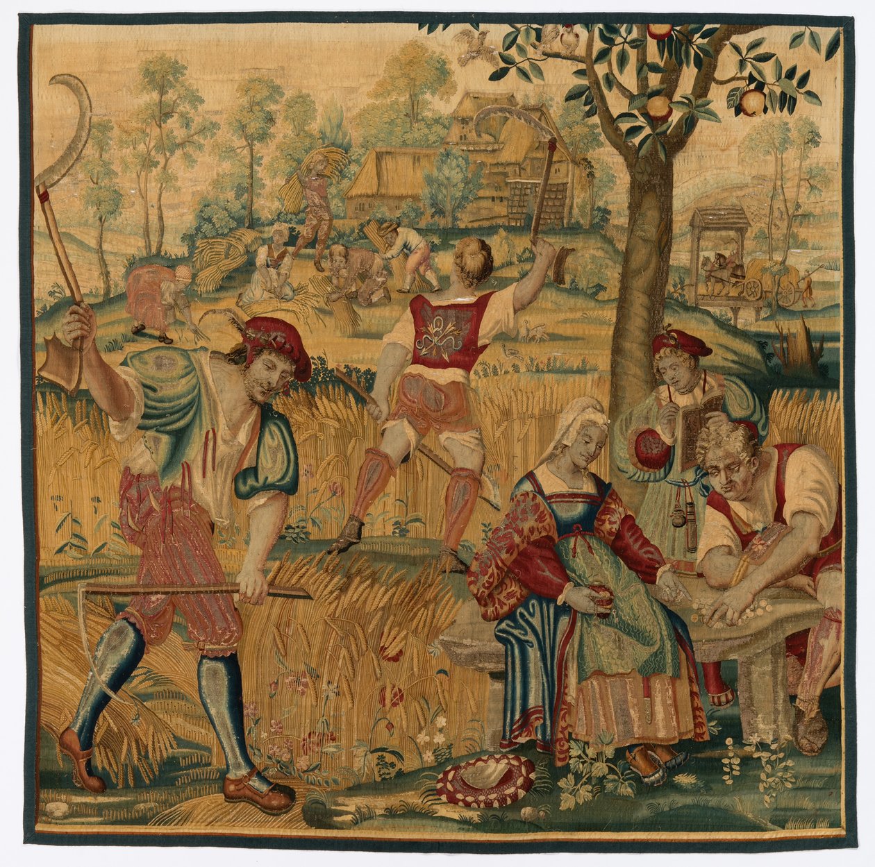 Summer: Harvest Scene by possibly by Gobelins Manufactory