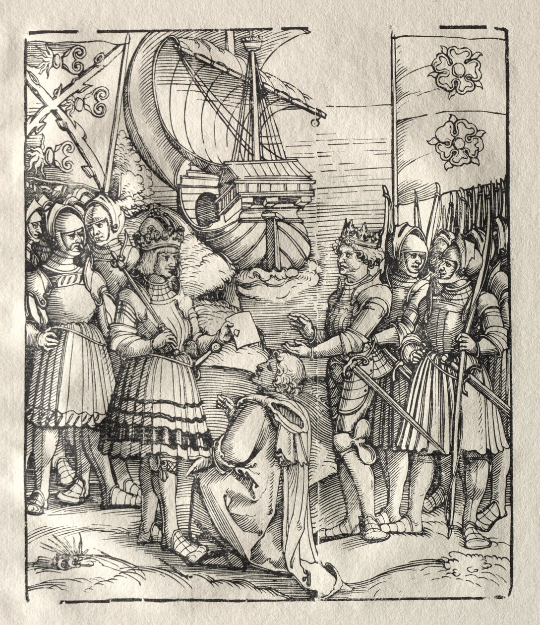 Maximilian Makes Peace with Henry VII by possibly by Peter Flötner