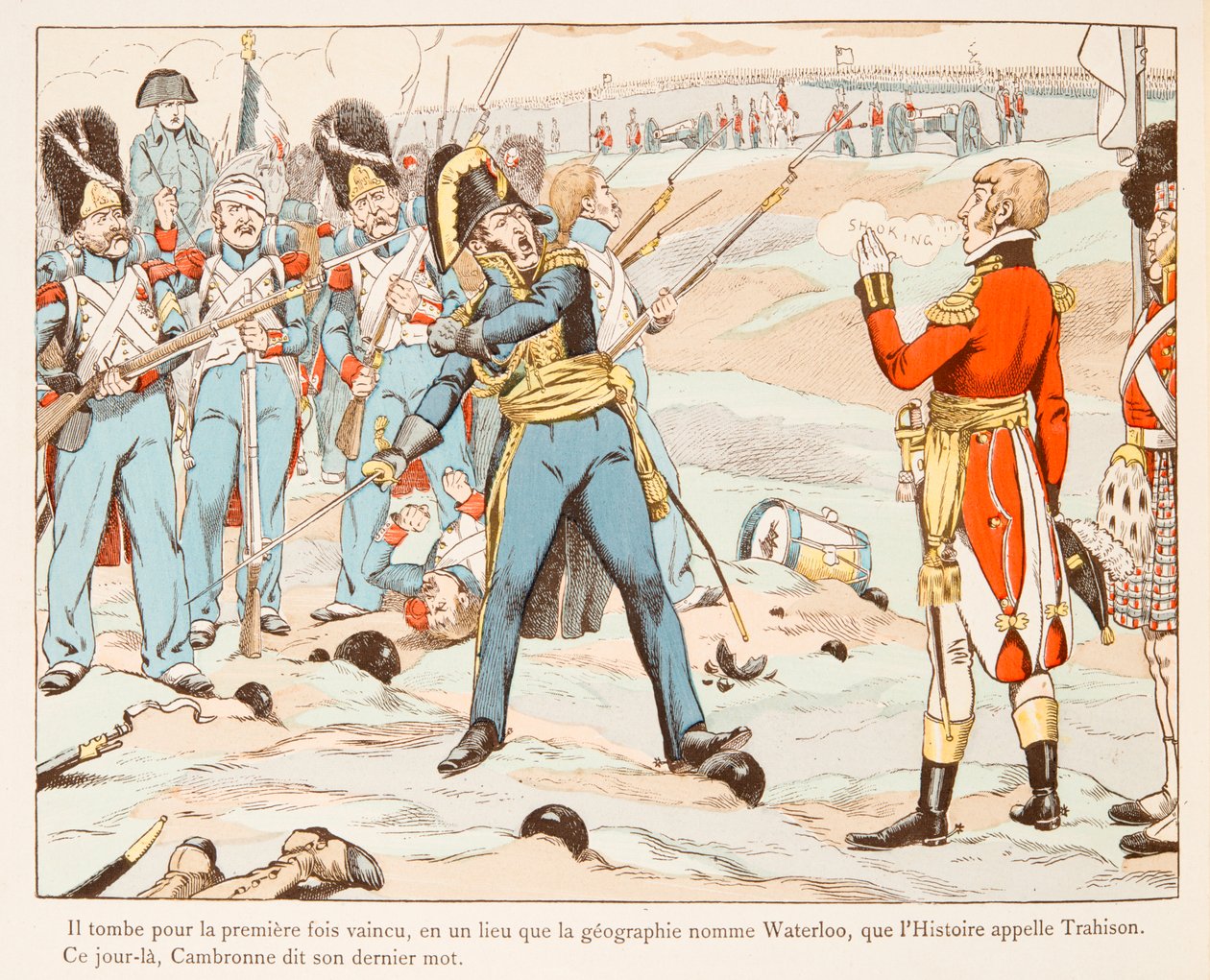 A Waterloo Cambronne Against the English Asking Him to Go in 1815 by pseudonym for Onfray de Breville Jacques Job