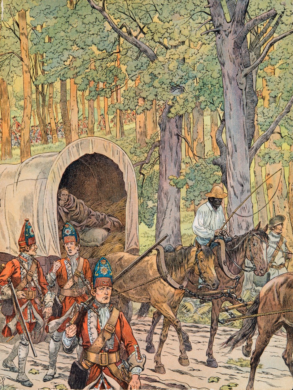 George Washington with the Army of General Edward Braddock by pseudonym for Onfray de Breville Jacques Job