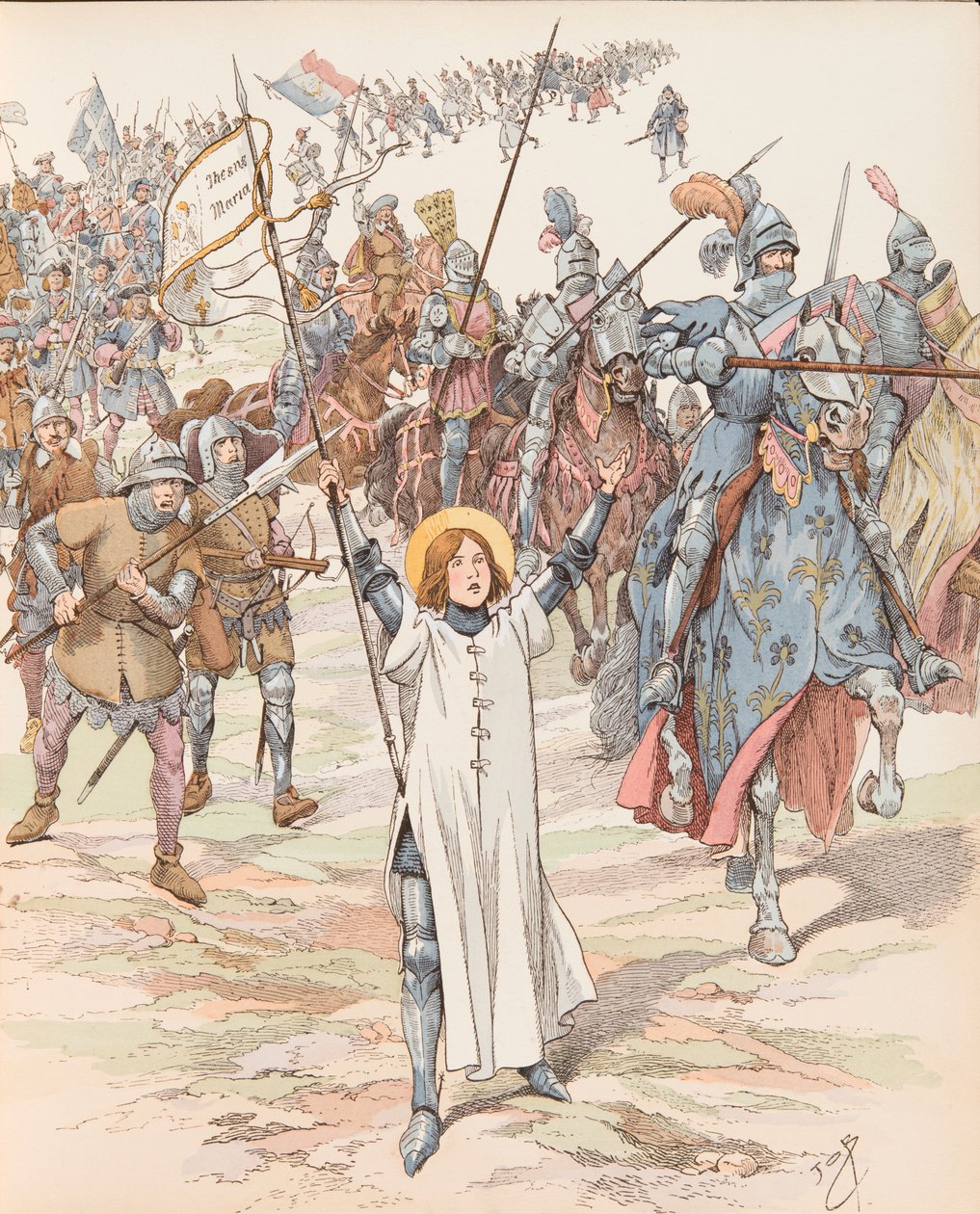 Joan of Arc at the Head of Her Army by pseudonym for Onfray de Breville Jacques Job