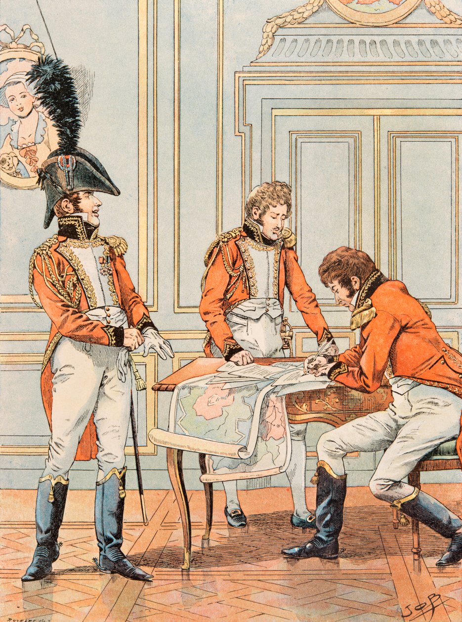 Outfit of French Troops at All Times: Aide de Camp of Vice Connetable Louis Alexandre Berthier by pseudonym for Onfray de Breville Jacques Job