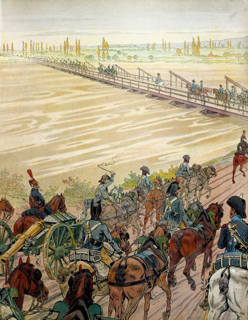 Napoleon I Bonaparte and his army passed the Rhine on 1 October 1805 by pseudonym for Onfray de Breville Jacques Job