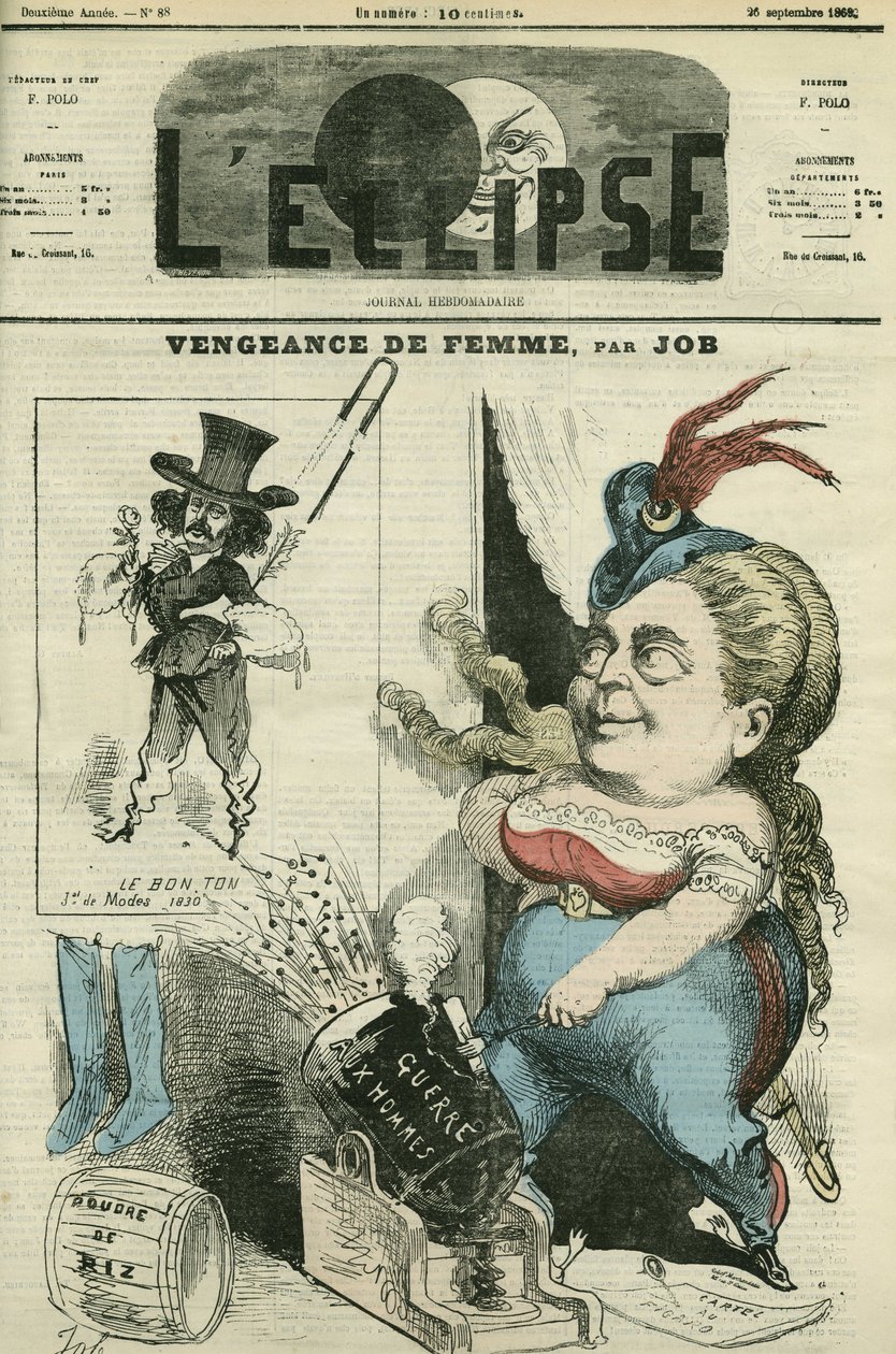 Olympe Audouard, French Feminist and His Enemy Jules Barbey d