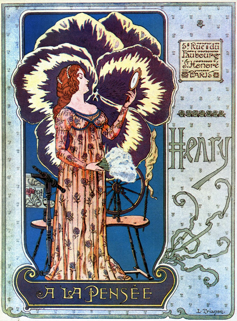Art Nouveau: Advertising Poster for the Cosmetics Shop 