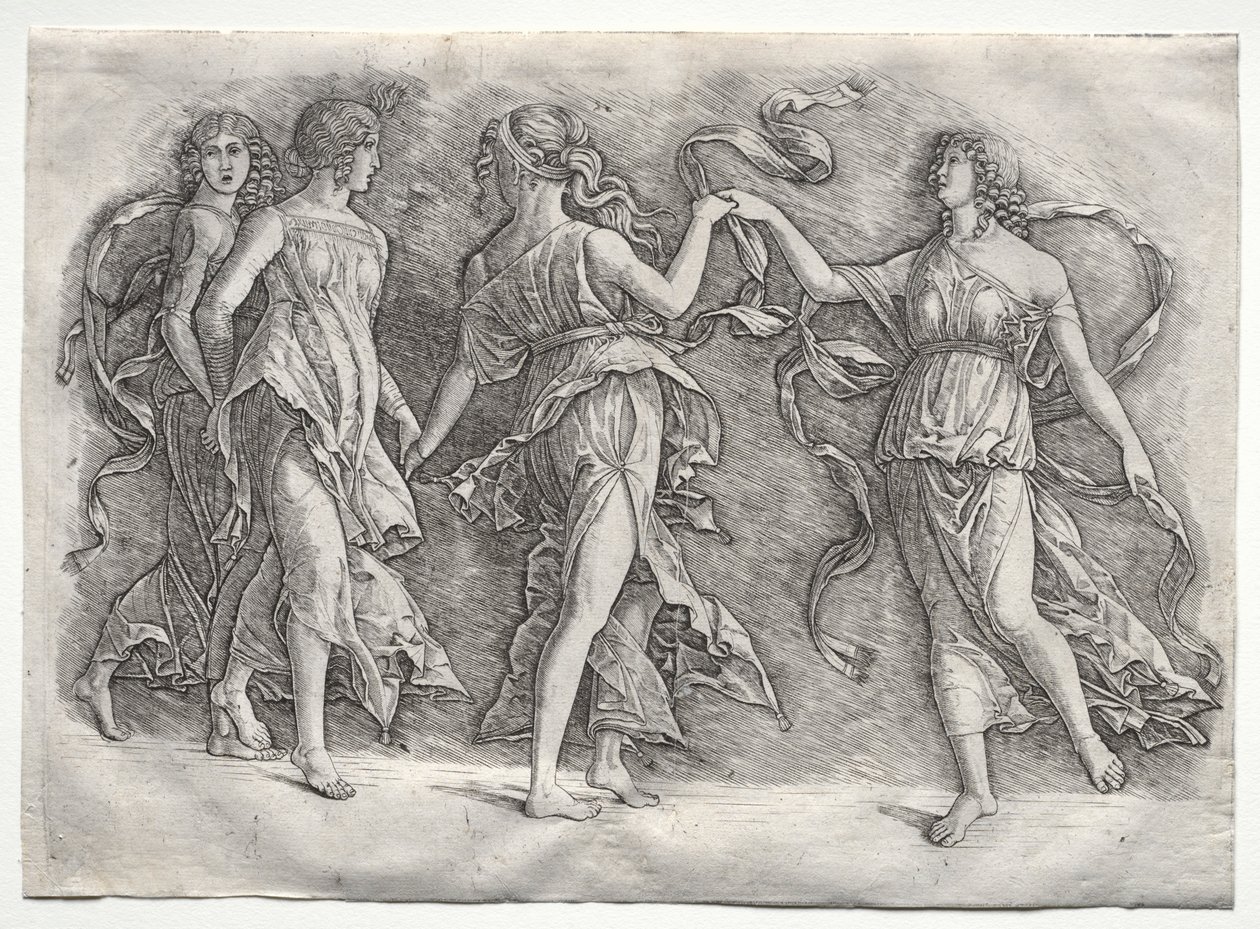 Four Dancing Muses by the so called Premier Engraver