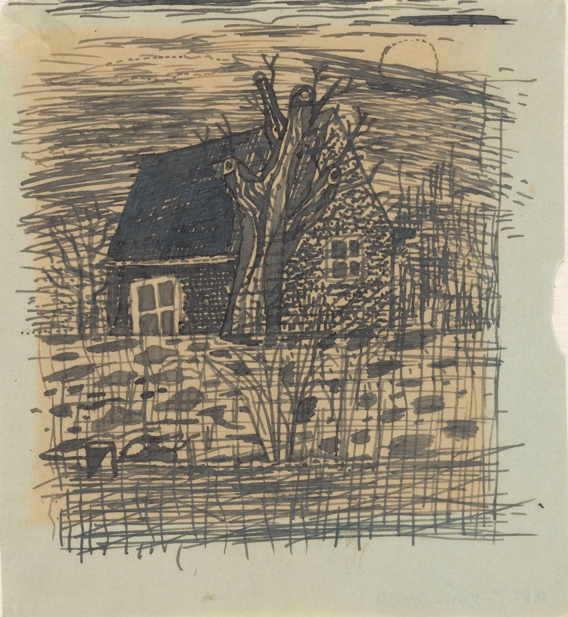 House by unknown (signed by artist)
