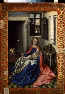 The Virgin and the Child by a Fireplace (right panel of a diptych)