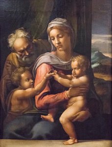 Holy Family with St John the Baptist by (1509 66) Daniele da Volterra